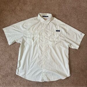 Columbia Men's Green Check Short Sleeve Button Down Shirt